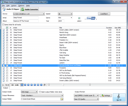 Magic Audio Converter and CD Ripper