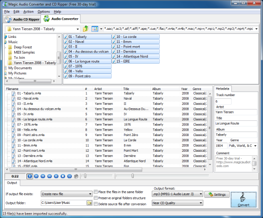 Magic Audio Converter and CD Ripper